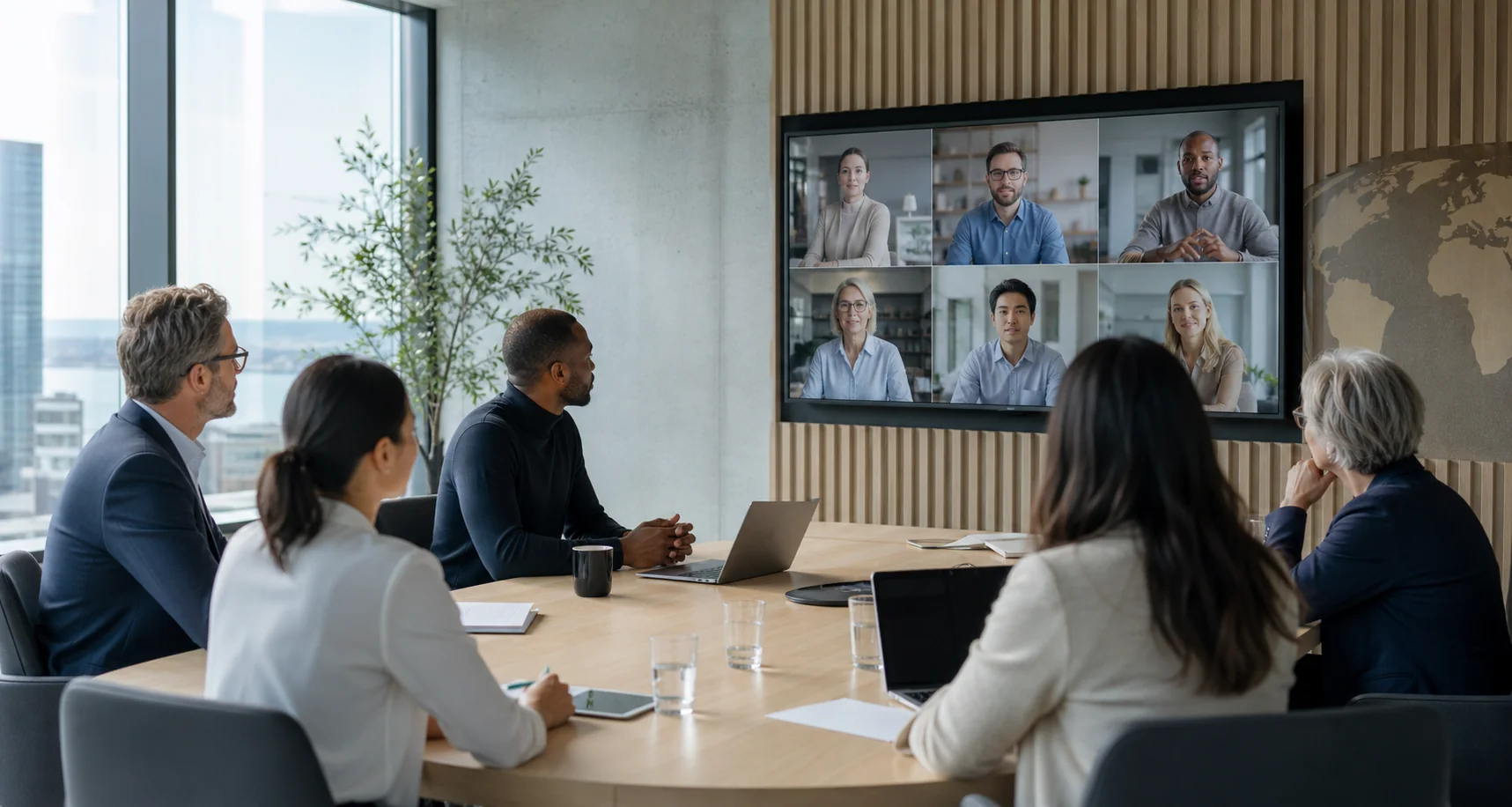 Team collaborating in a modern project environment