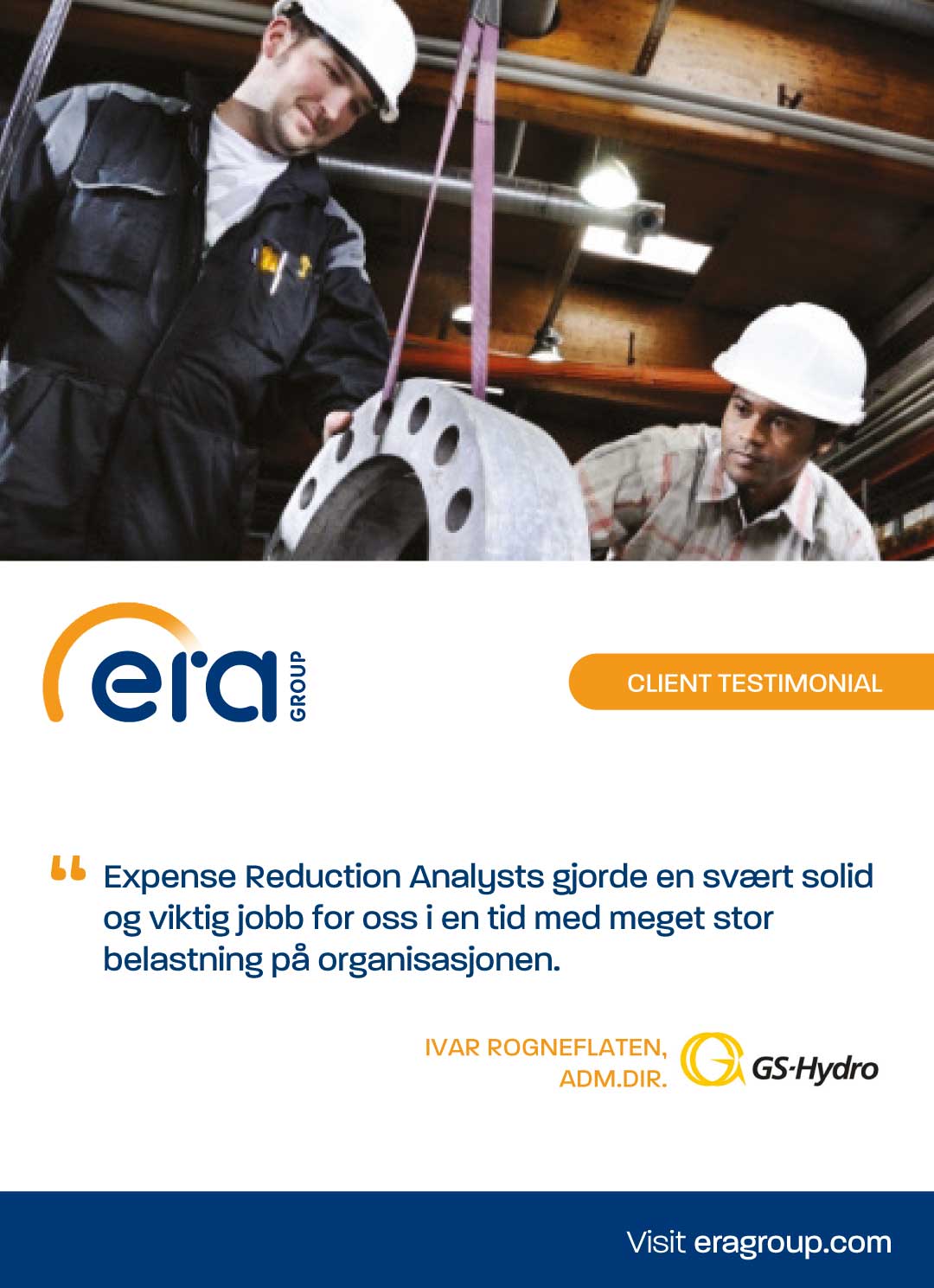 GS Hydro workers, ERA Group client reference